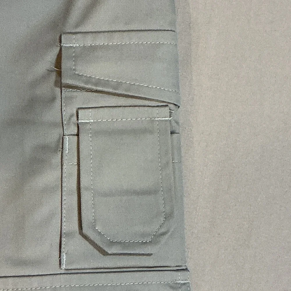 Skillers Workwear Khaki Cargo Snap Pockets Brown Knee Pad Slots Size‎ 30/28 NWT